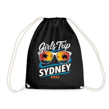 Girls Trip Sydney 2024 - Turnbeutel - Schwarz - Vorne