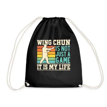 Le Wing Chun n’est pas seulement un jeu, c’est ma vie - Wing - Sac de sport léger - noir - Devant
