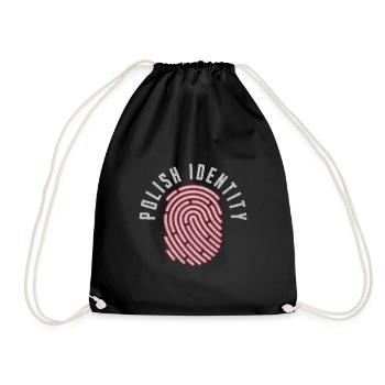 Polish Identity - Drawstring Bag - black - Front