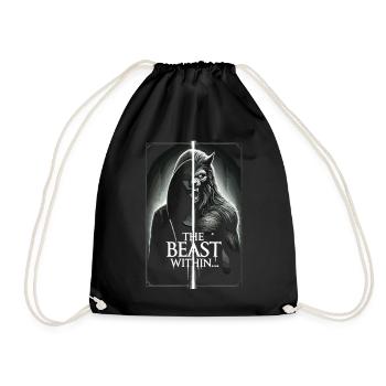 T-shirt Loup dans l’ombre - La bête intérieure - Sac de sport léger - noir - Devant