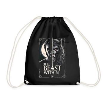 The Beast Within - Verwandlung im Vollmond - Turnbeutel - Schwarz - Vorne
