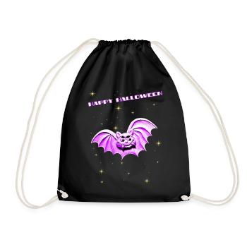 Bat for Halloween - Drawstring Bag - black - Front