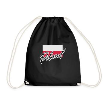 Poland - Drawstring Bag - black - Front