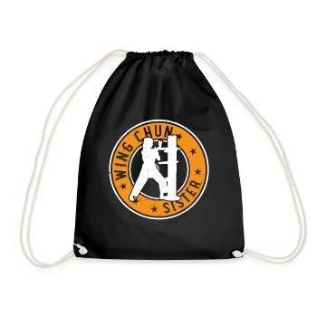Wing Chun Sister Wing Chun Fighter - Turnbeutel - Schwarz - Vorne