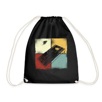 Cornhole Team Bean Bag Player - Turnbeutel - Schwarz - Vorne