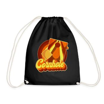 Cornhole Team Bean Bag Player - Turnbeutel - Schwarz - Vorne