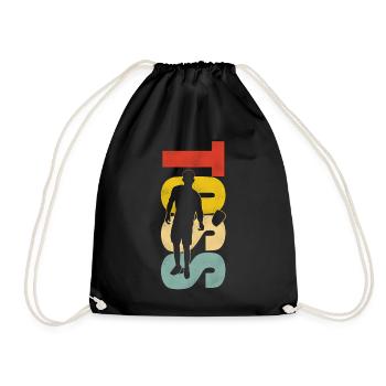 Joueur de sac de haricots de l’équipe Cornhole - Sac de sport léger - noir - Devant
