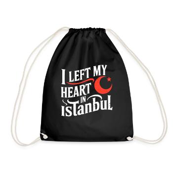 J’ai laissé mon cœur à Istanbul Souvenir - Sac de sport léger - noir - Devant