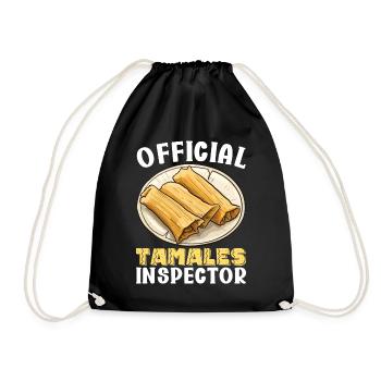 Tamale Mexikanisches Essen Tamale Liebhaber - Turnbeutel - Schwarz - Vorne