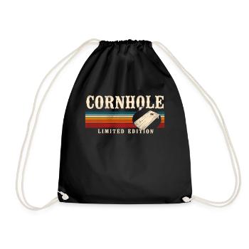 Joueur de sac de haricots de l’équipe Cornhole - Sac de sport léger - noir - Devant