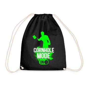 Joueur de sac de haricots de l’équipe Cornhole - Sac de sport léger - noir - Devant