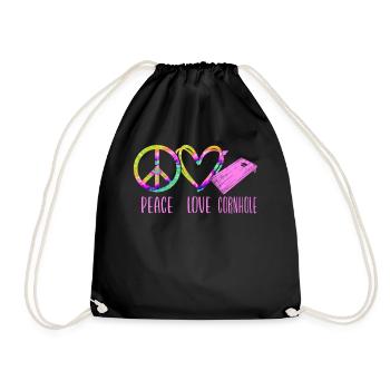 Joueur de sac de haricots de l’équipe Cornhole - Sac de sport léger - noir - Devant