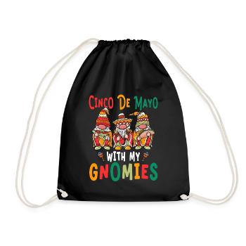 Cinco de Mayo With my Cnomies Holiday Mexico - Drawstring Bag - black - Front