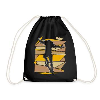 Skater Skateboard - Sac de sport léger - noir - Devant