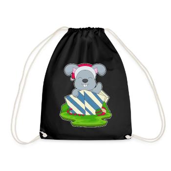 Forfait de Noël Lapin - Sac de sport léger - noir - Devant