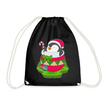 Pingouin Canne de Noël - Sac de sport léger - noir - Devant