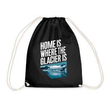 La maison est là où se trouve le glacier - Iceland Souvenir - Sac de sport léger - noir - Devant