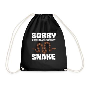 Serpent Animal de compagnie - Sac de sport léger - noir - Devant