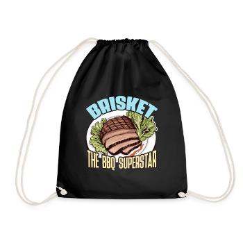 Poitrine de bœuf Le BBQ Viande grillée Barbecue - Sac de sport léger - noir - Devant