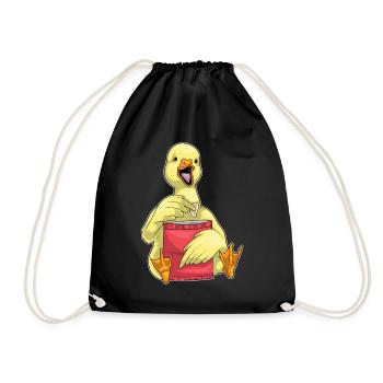 Chips de canard - Sac de sport léger - noir - Devant