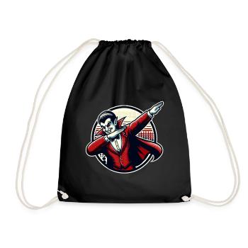 Dabbing Vampire Drôle Dabbing Design Halloween - Sac de sport léger - noir - Devant