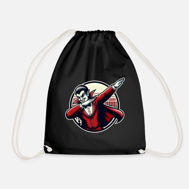 Dabbing Vampire Drôle Dabbing Design Halloween - Sac de sport léger - noir