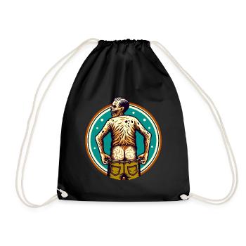 Drôle de mort-vivant cul Halloween Costume Décoration - Sac de sport léger - noir - Devant