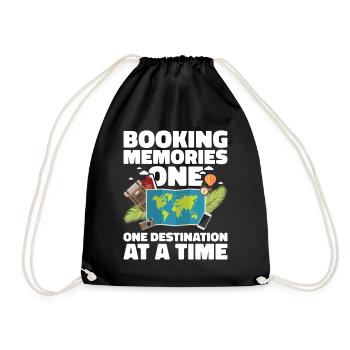 Tourism clerk Travel agency - Drawstring Bag - black - Front