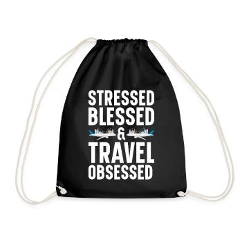 Tourism clerk Travel agency - Drawstring Bag - black - Front