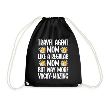 Tourism clerk Travel agency - Drawstring Bag - black - Front