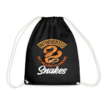 Snake Introvert - Drawstring Bag - black - Front