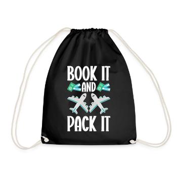 Tourism clerk Travel agency - Drawstring Bag - black - Front