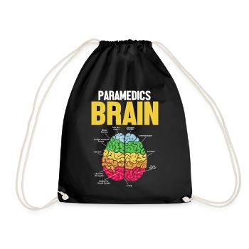 Ambulanciers paramédicaux Cerveau Drôle Médical EMS EMT - Sac de sport léger - noir - Devant