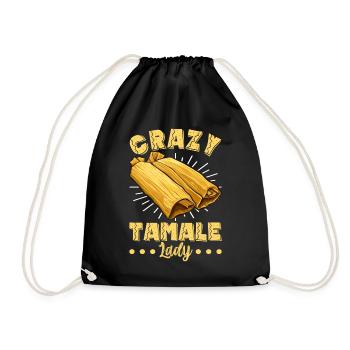 Tamale Mexikanisches Essen Tamale Liebhaber - Turnbeutel - Schwarz - Vorne
