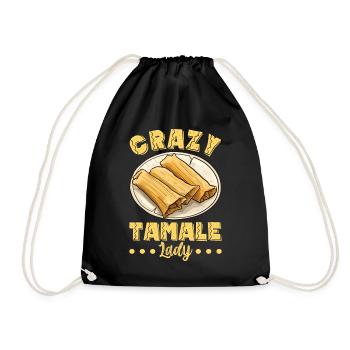 Tamale Mexikanisches Essen Tamale Liebhaber - Turnbeutel - Schwarz - Vorne