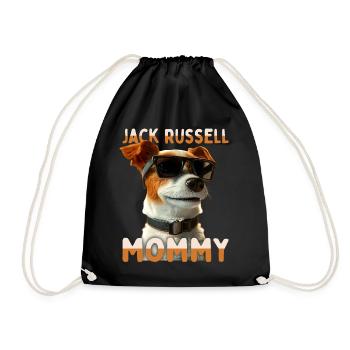Jack Russell Mommy Mama Muttertag Mom Jack Russell - Turnbeutel - Schwarz - Vorne
