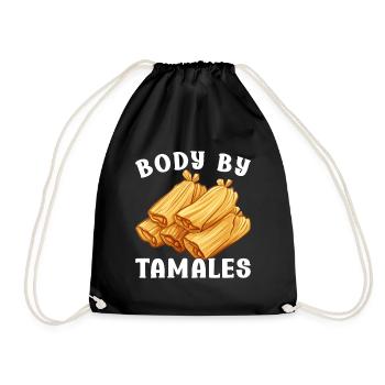 Tamale Mexikanisches Essen Tamale Liebhaber - Turnbeutel - Schwarz - Vorne