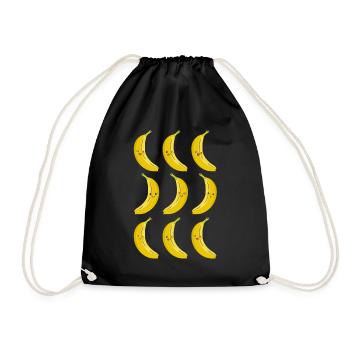 Funny Banana Face Funny Banana - Turnbeutel - Schwarz - Vorne