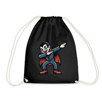 Dabbing Vampire Drôle Dabbing Design Halloween - Sac de sport léger - noir - Devant