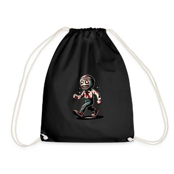 Rétro Vintage Style Halloween Zombie Lover Décoration - Sac de sport léger - noir - Devant