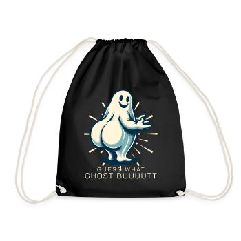Costume d’Halloween fantômes cul drôle dicton - Sac de sport léger - noir - Devant
