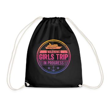 Attention Girls Trip en cours - Sac de sport léger - noir - Devant