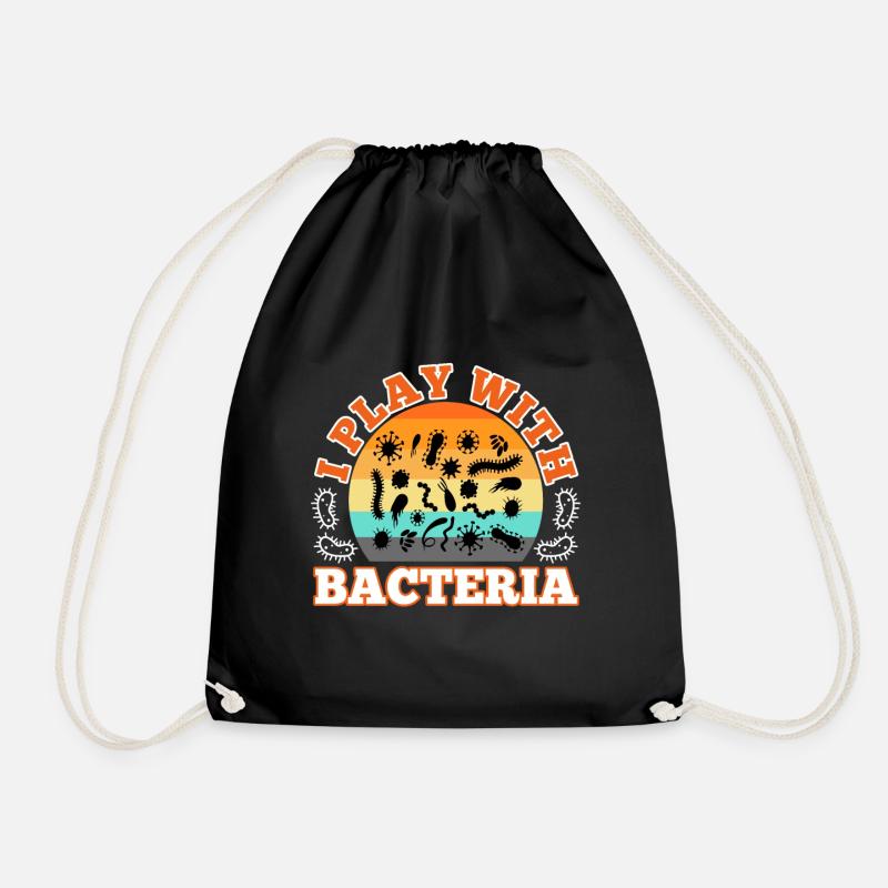 Je joue avec les bactéries - Sac de sport léger - noir