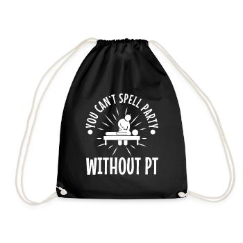 You can't spell party without pt - Turnbeutel - Schwarz - Vorne