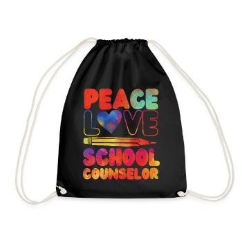 conseillère scolaire fille aquarelle - Sac de sport léger - noir - Devant