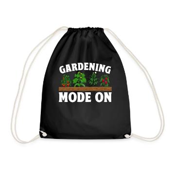 Gardening Mode On - Gardener Gardening Landscaper - Drawstring Bag - black - Front