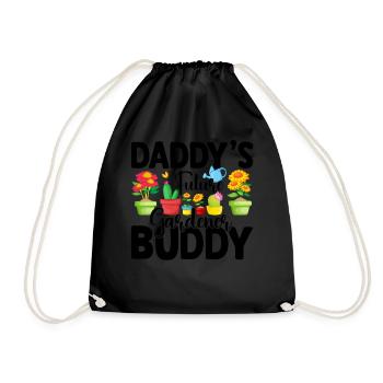 Daddys Future gardener Buddy - Gardener Baby - Turnbeutel - Schwarz - Vorne