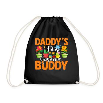 Baby Gardener - Daddys Future gardener Buddy - Turnbeutel - Schwarz - Vorne
