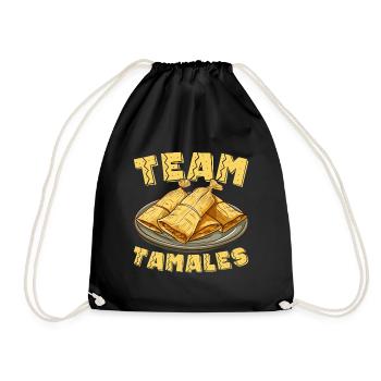Tamale Mexikanisches Essen Tamale Liebhaber - Turnbeutel - Schwarz - Vorne