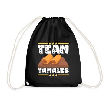 Tamale Mexikanisches Essen Tamale Liebhaber - Turnbeutel - Schwarz - Vorne